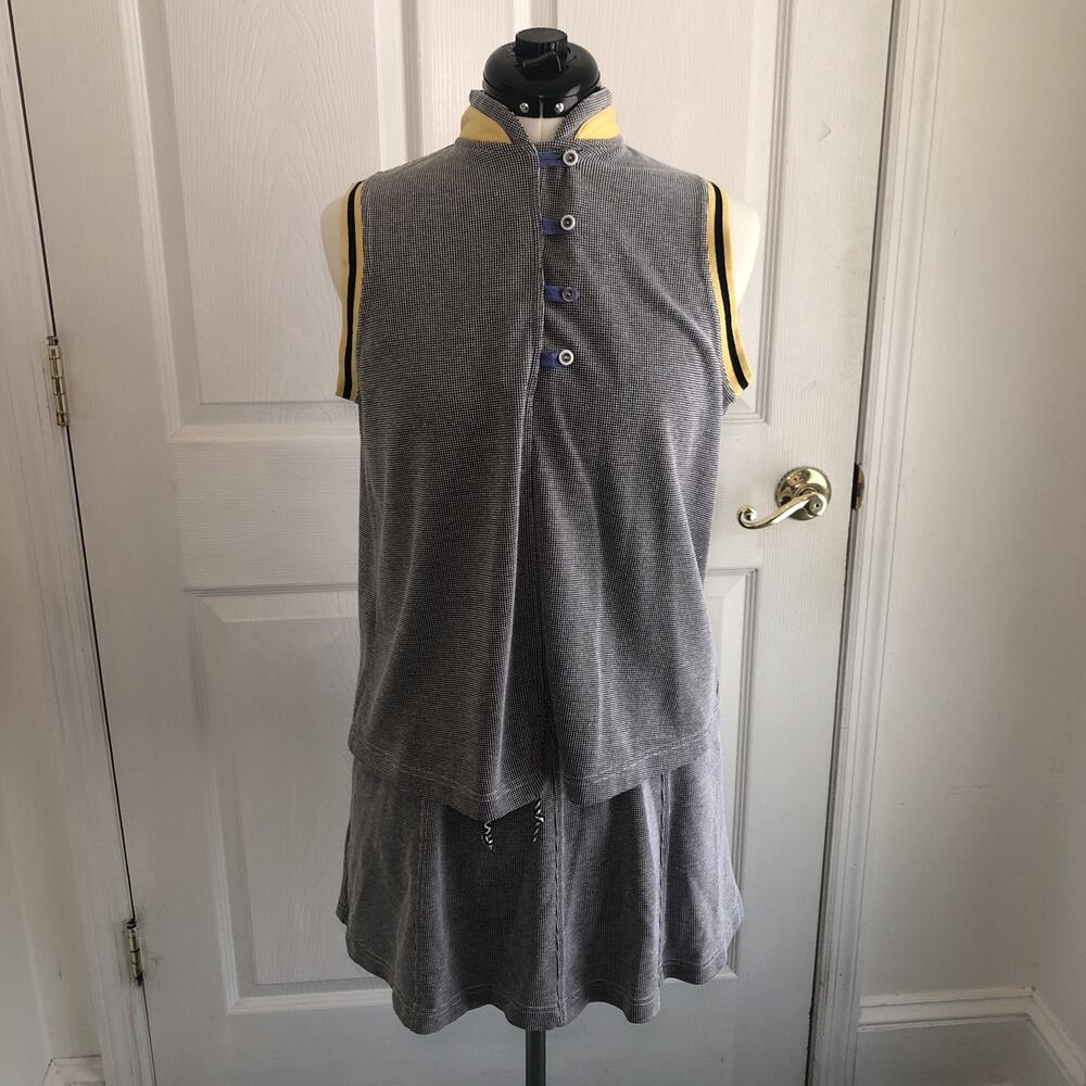 Vtg Y2K Jamie Sadock 2 Pc retro golf tennis pickleball set SM skirt Med top